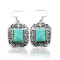 2016 Trending Vintage Geometric Bohemian Style Turquoise Earrings Jewelry For Woman SSEH046